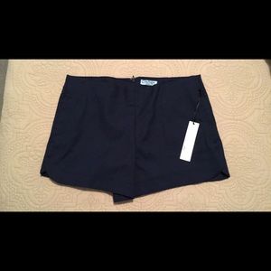Cynthia Rowley Navy back zip shorts