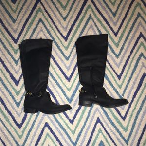 Steve Madden gold chain boots