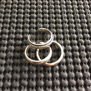Silpada Sterling set of 3 Toe Rings