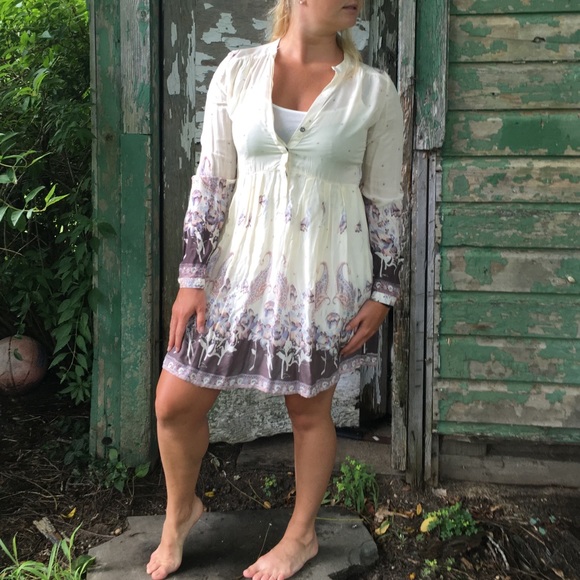 Free people long sleeve dress - Picture 1 of 4