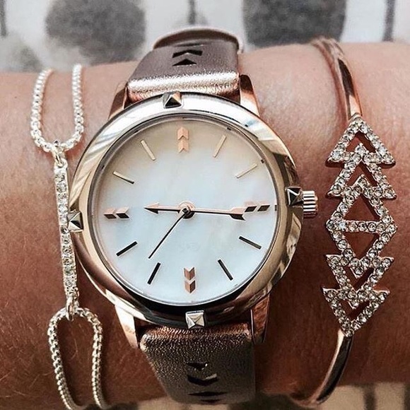 Icon-controvertible watch -rose gold
