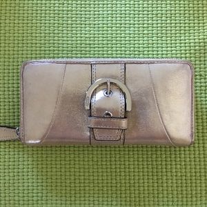 Coach Gold Shimmer Wallet