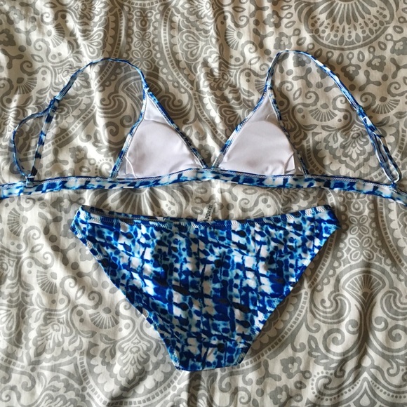 Brand new, never worn Blue and white bikini - Picture 2 of 2