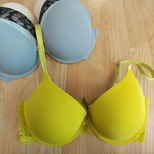 Bright lace bra