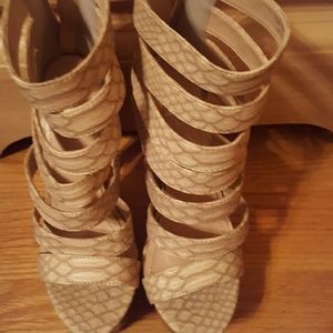 Beau & Ashe gladiator cut out heels.