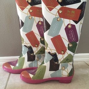 Coach rain boots