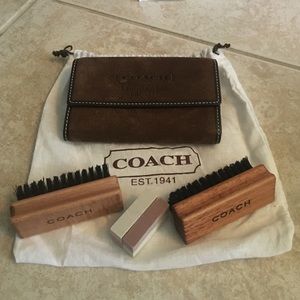 Coach leather/ suede wallet