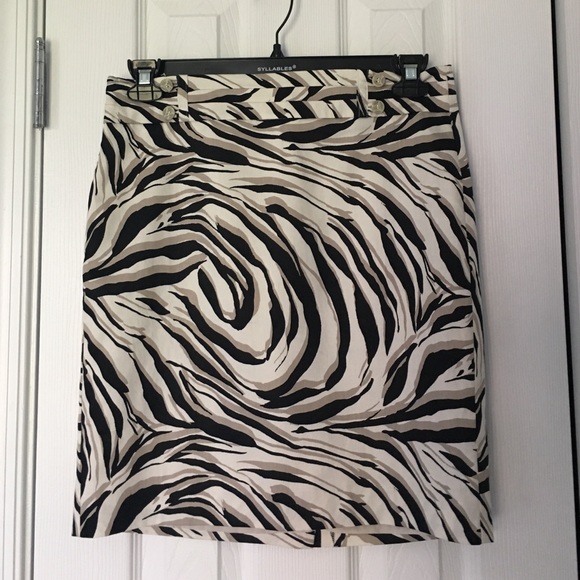 Ann Taylor Animal print skirt