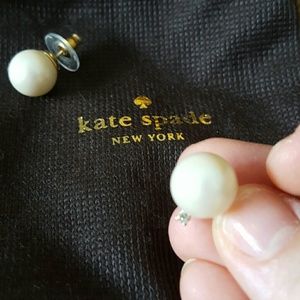 Kate Spade Pearl with CZ Accent Earrings