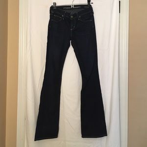 Barely used dark denim jeans