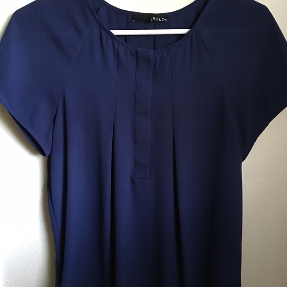 Navy Blue blouse - Picture 1 of 1