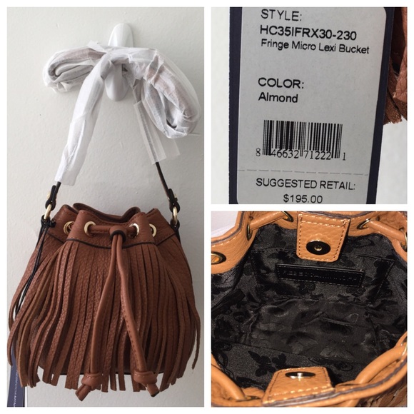 ❌SOLD❌Rebecca Minkoff Fringe Micro Lexi Almond - Picture 2 of 4