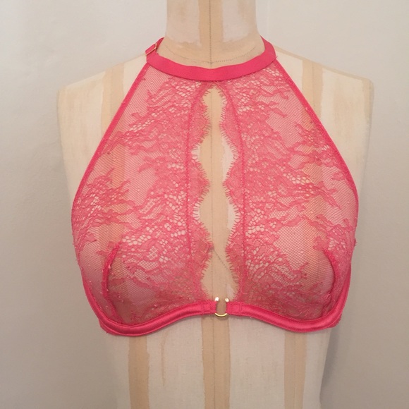 VS High Neck Chantilly Lace Bra! - Picture 2 of 4