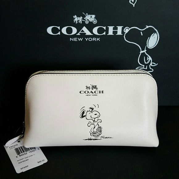 Coach Handbags - COACH SNOOPY/ PEANUTS COSMETIC CASE