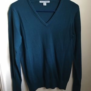 Blue neck  sweater