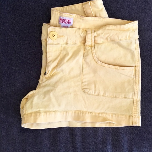 Mossimo Bright Yellow Short Shorts