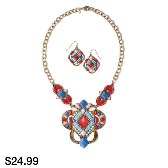 Boho Princess Necklace and Earring Set