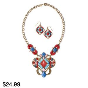 Boho Princess Necklace and Earring Set