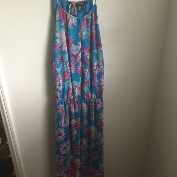 Flower print maxi dress