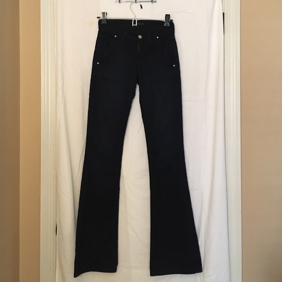 Gently used dark wash jeans.