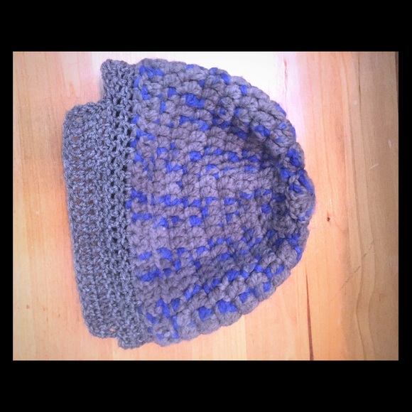 Hand knit beanie