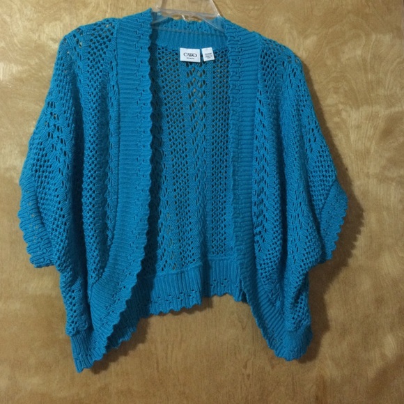 Teal shrug/cardigan