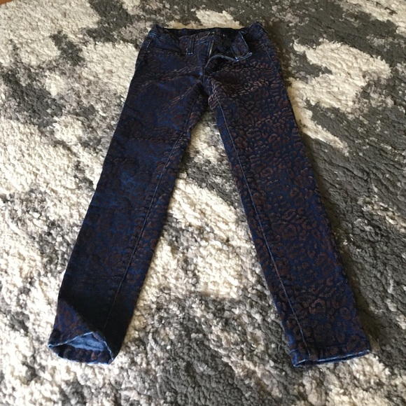 Joe's Jeans Velour Leopard Print Jeans size 6x - Picture 3 of 4
