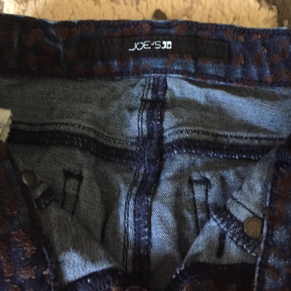 Joe's Jeans Velour Leopard Print Jeans size 6x - Picture 4 of 4