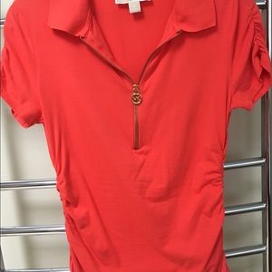 Michael Kors red short sleeve top