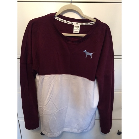 PINK maroon varsity crew