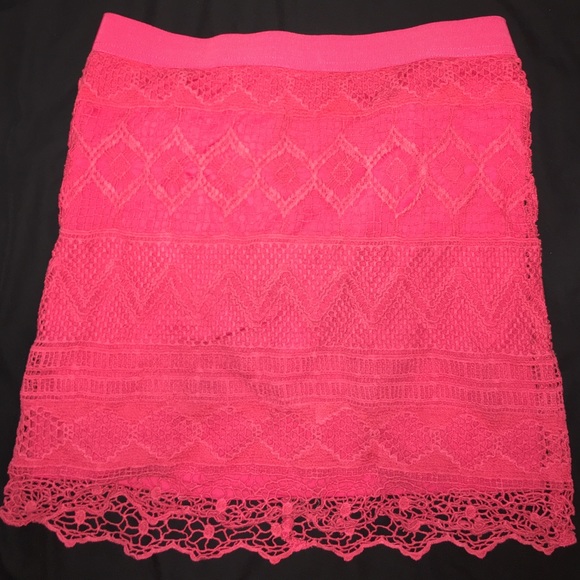lace mini skirt
