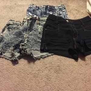 Bundle! Three pairs of high waisted shorts!