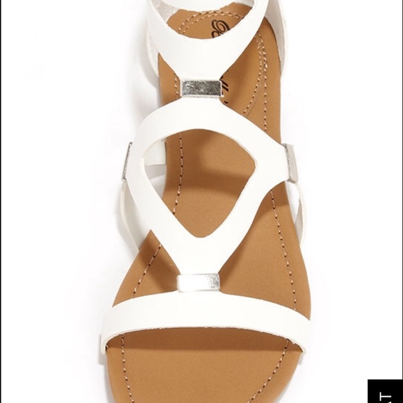 Lulus Shoes - Lulu's White Gladiator Sandals