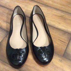 Tory Burch Lowell 2 Ballet Flats, size 9.5, Black