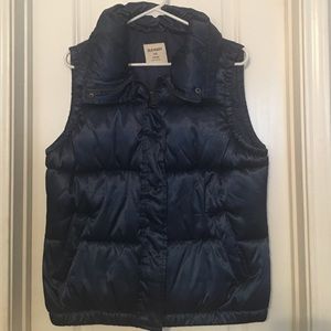 Navy Down Vest