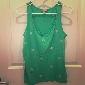 Banana republic sequined summer tank