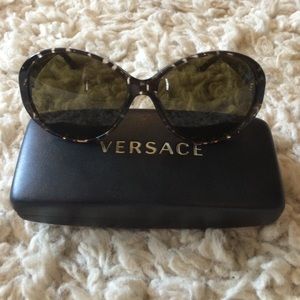 Versace Tortoise Shell Sunglasses