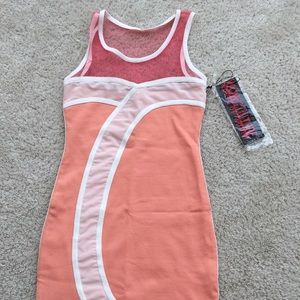NWT Wow Couture Bandage Peach Dress