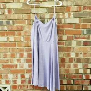 Printed purple cami dress
