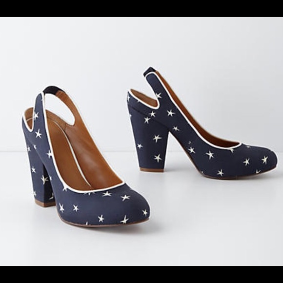 Anthropologie Gigi Slingbacks Leifnotes $168 EUC