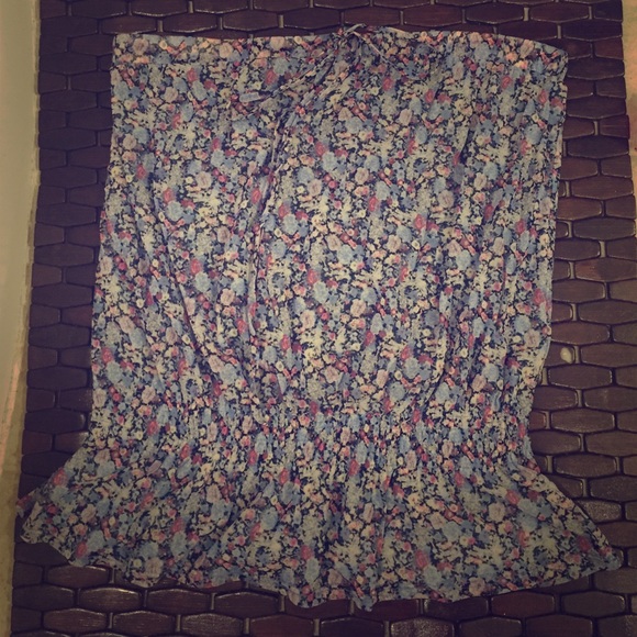 New York and Co. Floral tube top