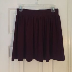 Francesca's burgundy skirt