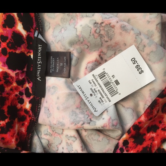 Ashley stewart box pleat full swing skirt leopard - Picture 2 of 3