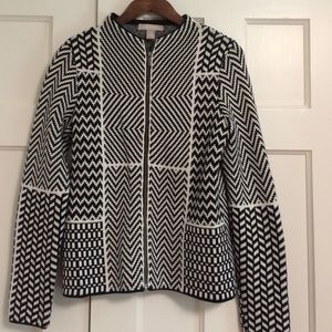 Banana Republic geometrical sweater jacket
