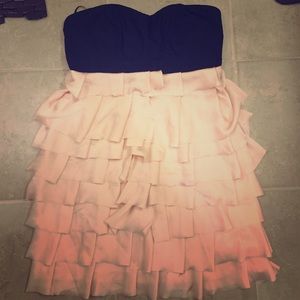 Black and blush party dress