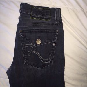 Black Straight Leg Rock & Republic Jeans