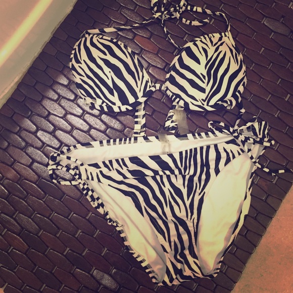 Victoria secret zebra bikini