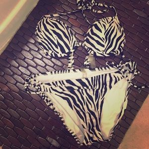 Victoria secret zebra bikini