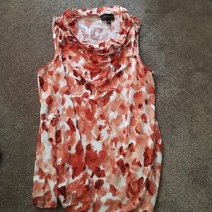 Orange printed tank