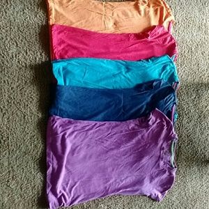 5 color t-shirts